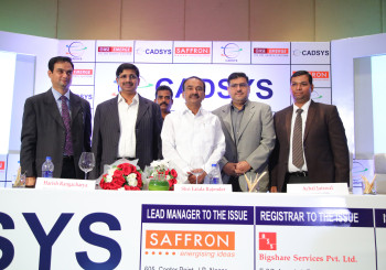 Cadsys (India) Limited has successfully completed its Initial Public Offer and is  listed on National Stock Exchange EMERGE